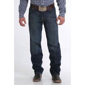 Cinch Black Label 2.0 Relaxed Straight Jeans Dark Wash Mens 40x34 Western